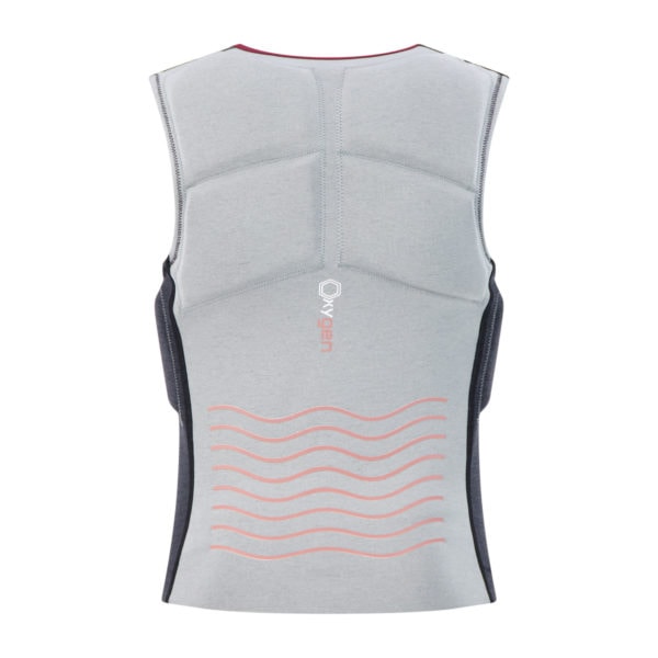 Prolimit Womens Oxygen Vest grey_black_wine_back