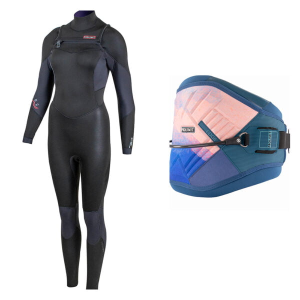 Damen-Neoprenanzug-Kite-Trapez-Set