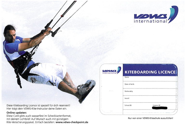 VDWS Kitesurf Lizenz